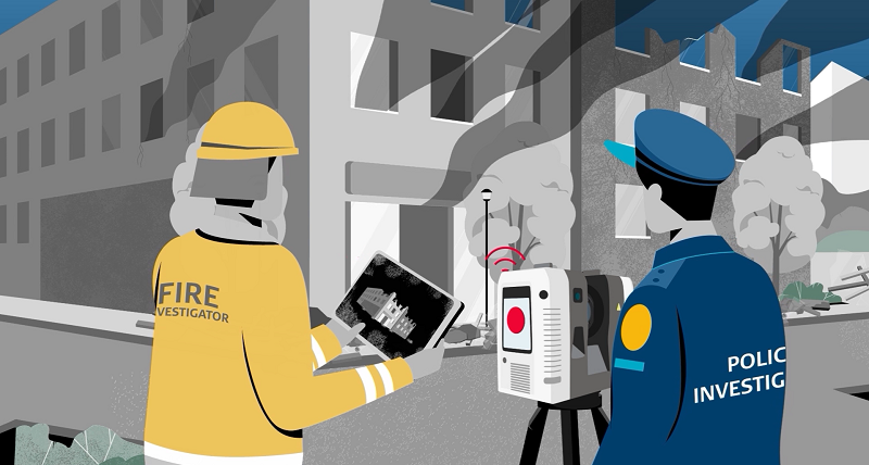 Fire investigation workflow with the Leica RTC360 laser scanner Fire investigation workflow with the RTC360 laser scanner